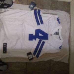 Cowboys authentic prescott mitchell n ness jersey